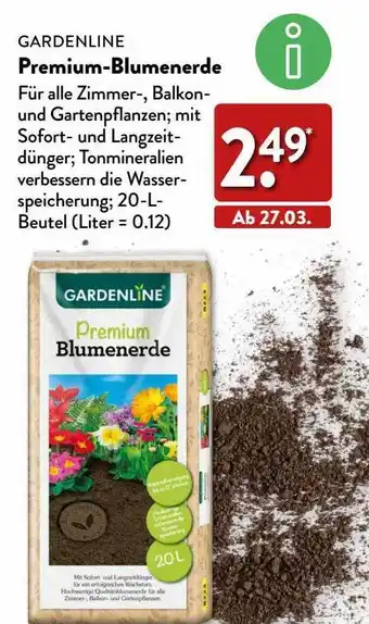 Aldi Nord Gardenline premium-blumenerde Angebot