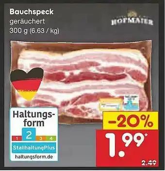 Netto Marken-Discount Bauchspeck Hofmaier Angebot