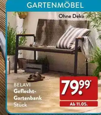 Aldi Nord Belavi geflecht-gartenbank Angebot