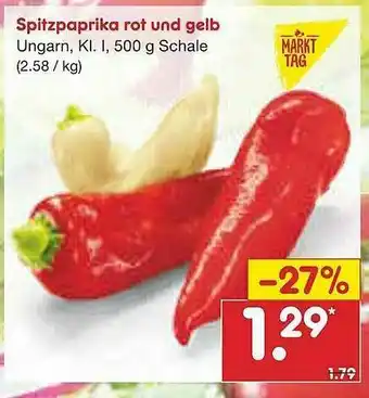 Netto Marken-Discount Spitzpaprika Rot Und Gelb Angebot