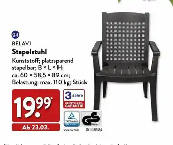 Aldi Nord Belavi stapelstuhl Angebot
