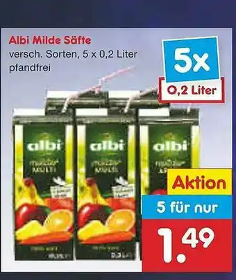 Netto Marken-Discount Almi Milde Säfte Angebot