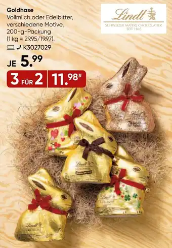 Galeria Lindt Goldhase 200g Angebot