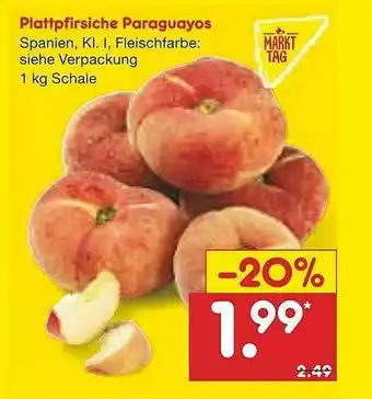 Netto Marken-Discount Plattpfirsiche Paraguayos Angebot