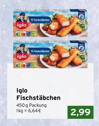 CAP Markt Iglo Fischstabchen 450g Angebot