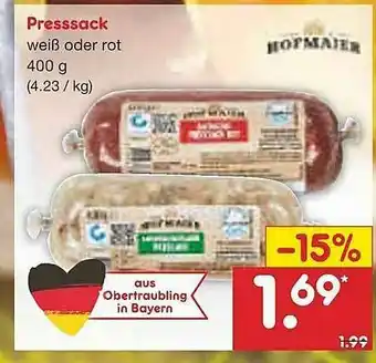 Netto Marken-Discount Presssack Hofmaier Angebot