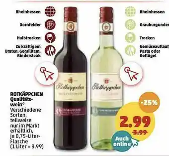 PENNY Rotkäppchen Qualitätswein Angebot