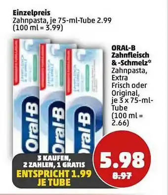 PENNY Oral-b Zahnfleisch & Schmelz Angebot