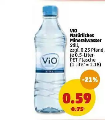 PENNY Vio Naturliches Mineralwasser Angebot