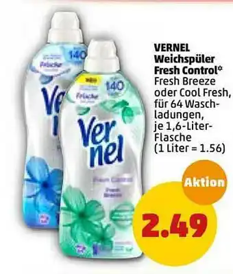 PENNY Vernel Weichspüler Fresh Control Angebot