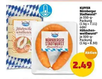 PENNY Kupfer Nümberger Stadtwurst Oder Hähnchen Weißwurst Angebot