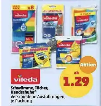 PENNY Vileda Schwämme, Tücher, Handschuhe Angebot