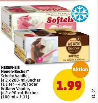 PENNY Hexen-eis Hexen-becher Angebot