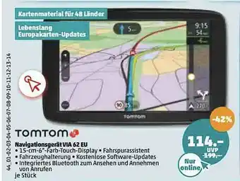 PENNY Tomtom Navigationsgerät Via 62eu Angebot