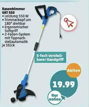 PENNY Rasentrimmer Grt 550 Angebot