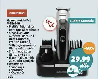 PENNY Grundig Haarschneide-set Mgk6840 Angebot