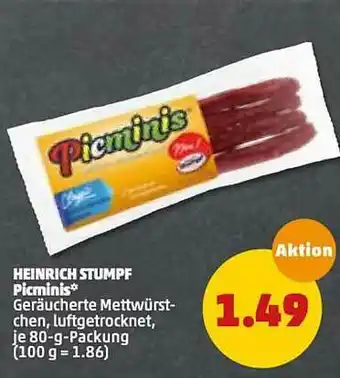 PENNY Heinrich Stumpf Picminis Angebot