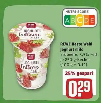 REWE Rewe Beste Wahl Joghurt Mild Angebot