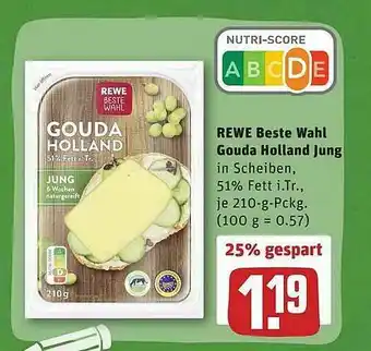 REWE Rewe Beste Wahl Gouda Holland Jung Angebot