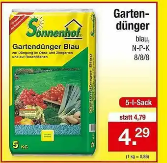 Zimmermann Gartendünger Sonnenhof Angebot