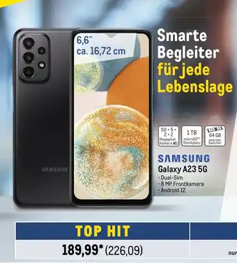 METRO SAMSUNG Galaxy A23 5G Angebot