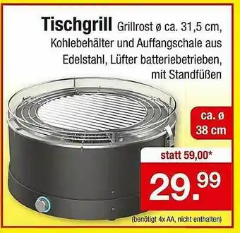 Zimmermann Tischgrill Angebot