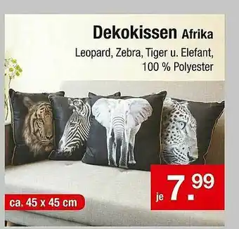 Zimmermann Dekokissen Afrika Angebot