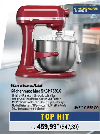 METRO KitchenAid Kuchenmaschine  l 5KSM7591X Angebot