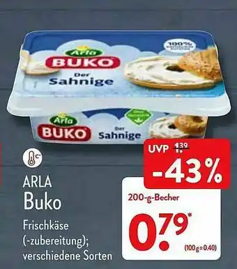 Aldi Nord Arla Buko Frischkäse Angebot