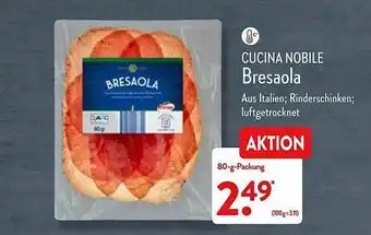 Aldi Nord Cucina Nobile Bresaola Angebot