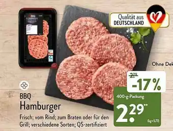 Aldi Nord Bbq Hamburger Angebot