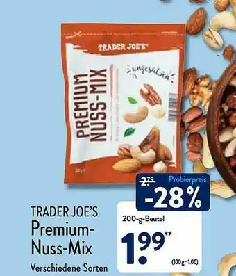 Aldi Nord Trader Joe's Premium-nuss-mix Angebot