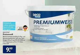 Aldi Süd Deco Style Premiumweiß Angebot