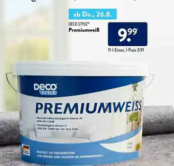 Aldi Süd Deco Style Premiumweiß Angebot