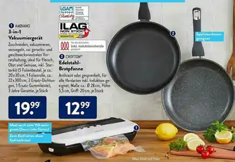 Aldi Süd Ambiano 3in1 Vakuumiergerät Oder Crofton Edelstahl-bratpfanne Angebot