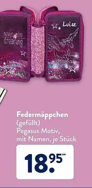 Aldi Süd Federmäppchen Angebot