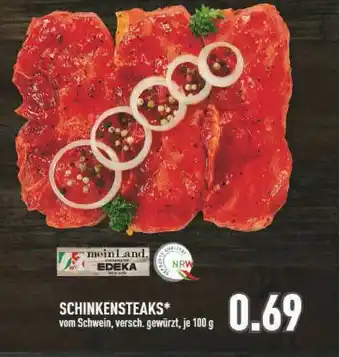 Getränkeland Schinkensteaks Angebot