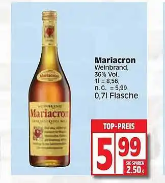 Edeka Mariacron weinbrand Angebot