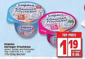 Edeka Exquisa körniger frischkäse Angebot