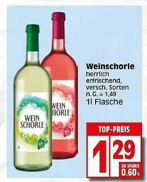 Elli Markt Weinschorle Angebot