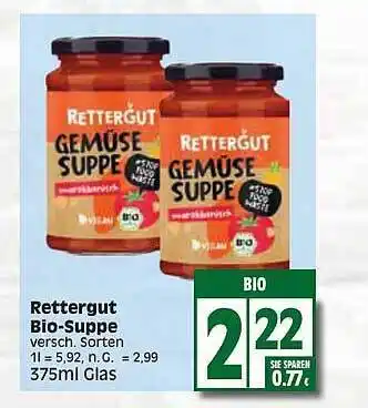 Edeka Rettergut bio-suppe Angebot