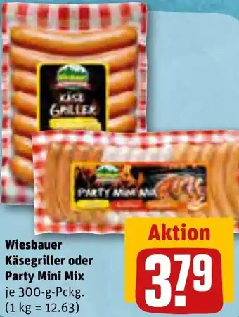 REWE Wiesbauer Käsegriller oder Party Mini Mix 300 g Pckg. Angebot