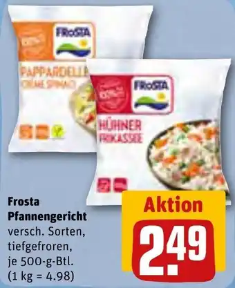 REWE Frosta Pfannengericht 500 g Btl. Angebot