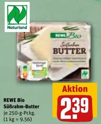 REWE Rewe Bio Süßrahm Butter 250 g Pckg. Angebot