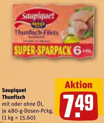 REWE Saupiquet Thunfisch 480 g Angebot