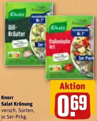 REWE Knorr Salat Krönung 5er Pckg. Angebot