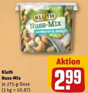 REWE Kluth Nuss Mix 275 g Dose Angebot