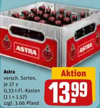 REWE Astra 27 x 0,33 L-Fl. Kasten Angebot