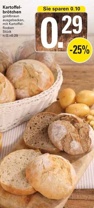 WEZ Kartoffelbrötchen Angebot