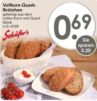 WEZ Schäfer's Vollkorn Quark Brötchen Angebot